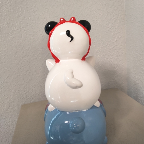 Disney Tsum Tsum Ceramic Piggy Bank Stitch Marie Minnie - Picture 3 of 6